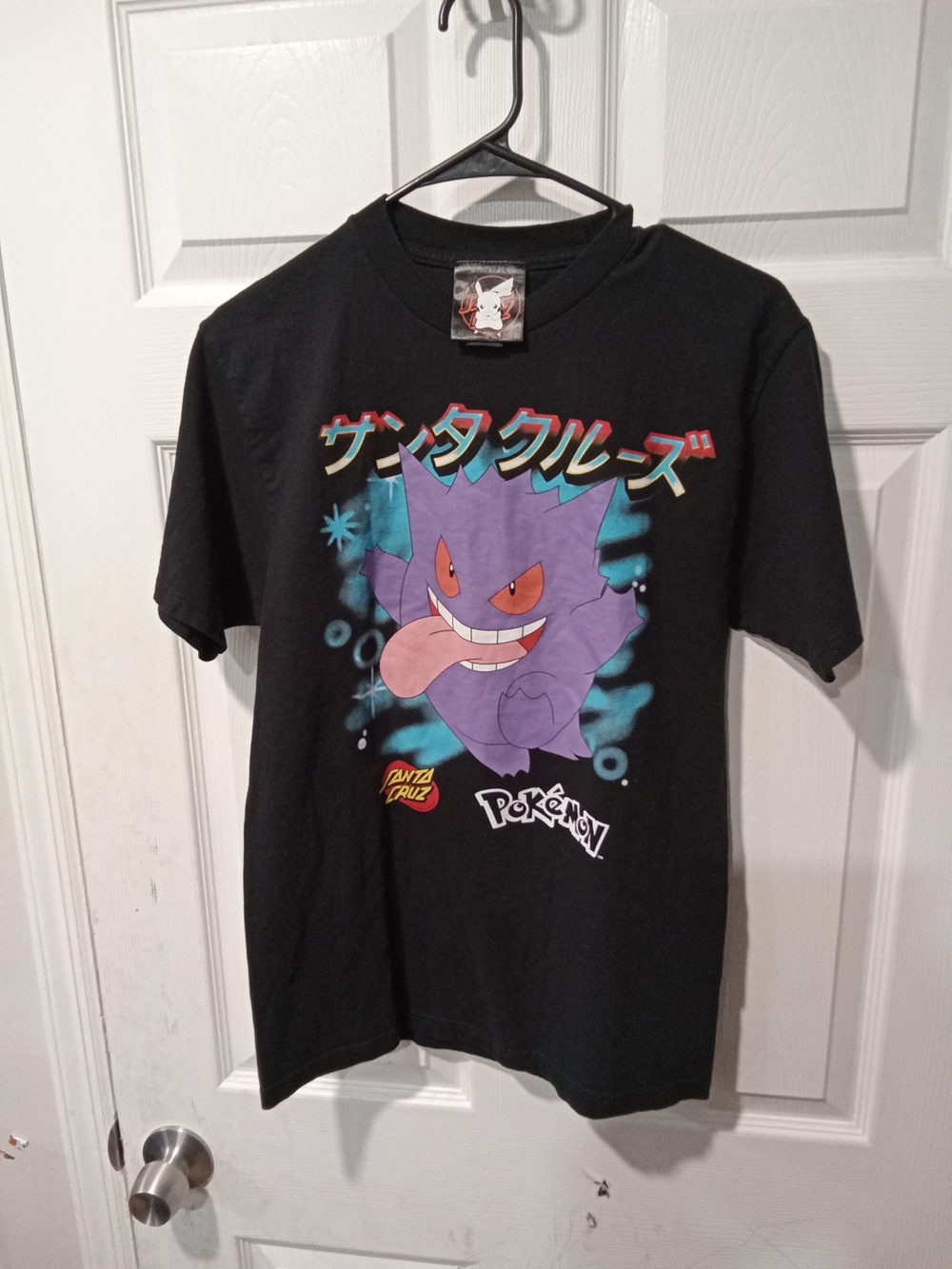 Santa Cruz Skateboards x Pokémon Gengar Black T‑Shirt
